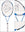 Dunlop Aerogel Tennis Racket - 4D 200 - Blue/White